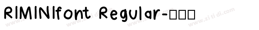RIMINIfont Regular字体转换